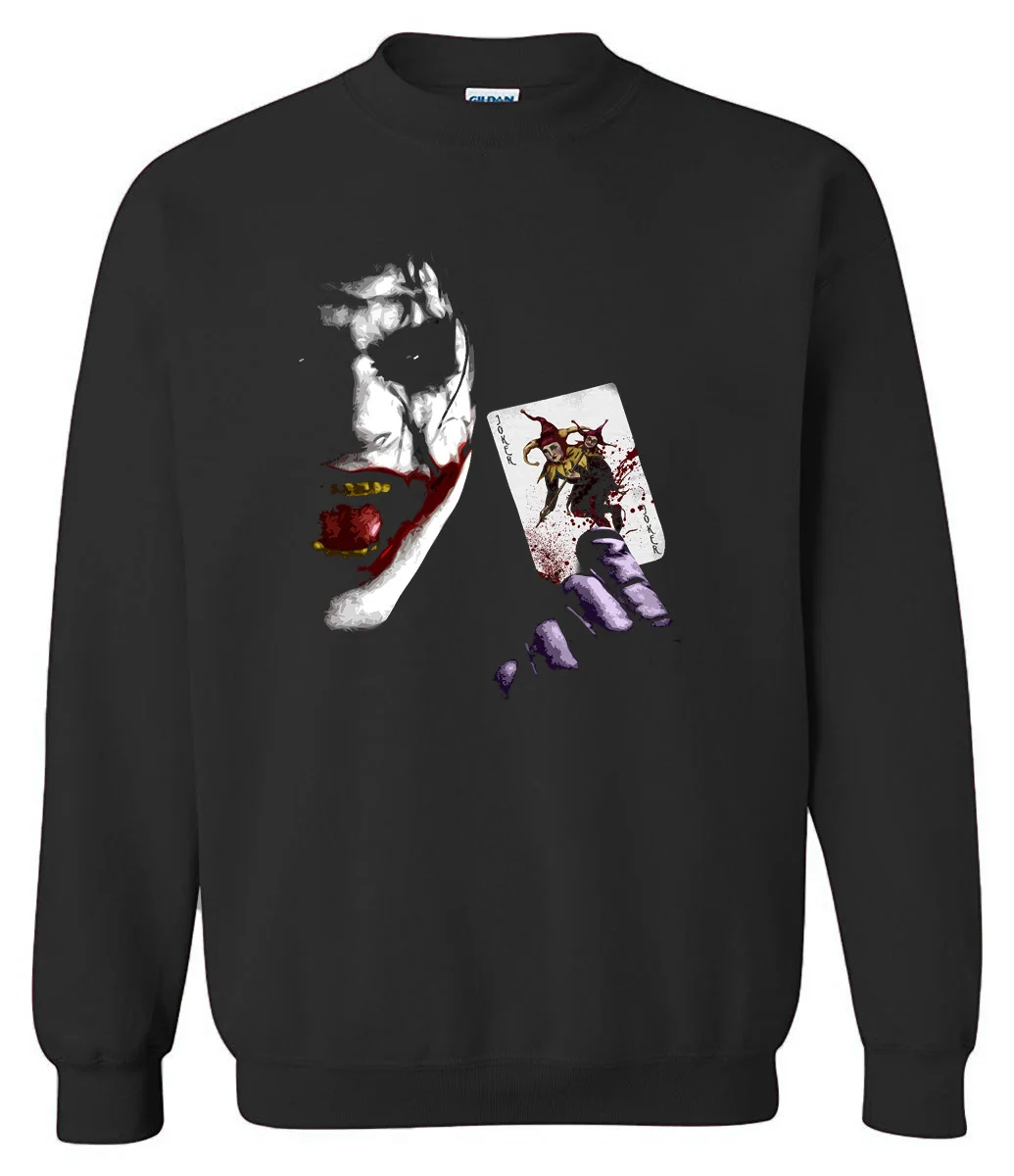 2019 hoody men's sportswear Joker Heath Ledger Tees Vintage Movie Batman 2 The Dark Knight Rises fleece sweatshirt tracksuits
2019 hoody men's sportswear Joker Heath Ledger Tees Vintage Movie Batman 2 The Dark Knight Rises fleece sweatshirt tracksuits