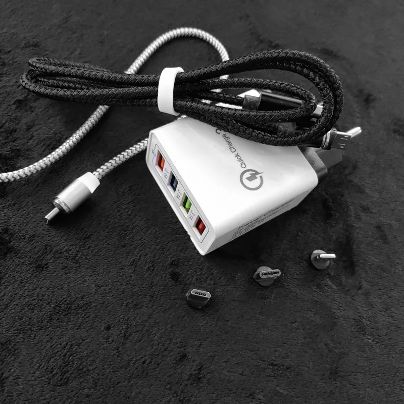 Quick Charge 3.0 USB Charger For iphone 7 8 plus XS MAX XR X Xiaomi Huawei honor 20 pro 10 lite 8S 8A 8C Samsung Magnetic Cable
Quick Charge 3.0 USB Charger For iphone 7 8 plus XS MAX XR X Xiaomi Huawei honor 20 pro 10 lite 8S 8A 8C Samsung Magnetic Cable