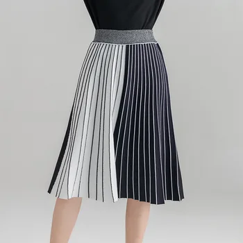 2018 autumn new fashion color matching knit skirt ladies wild elastic waist slim skirt
2018 autumn new fashion color matching knit skirt ladies wild elastic waist slim skirt