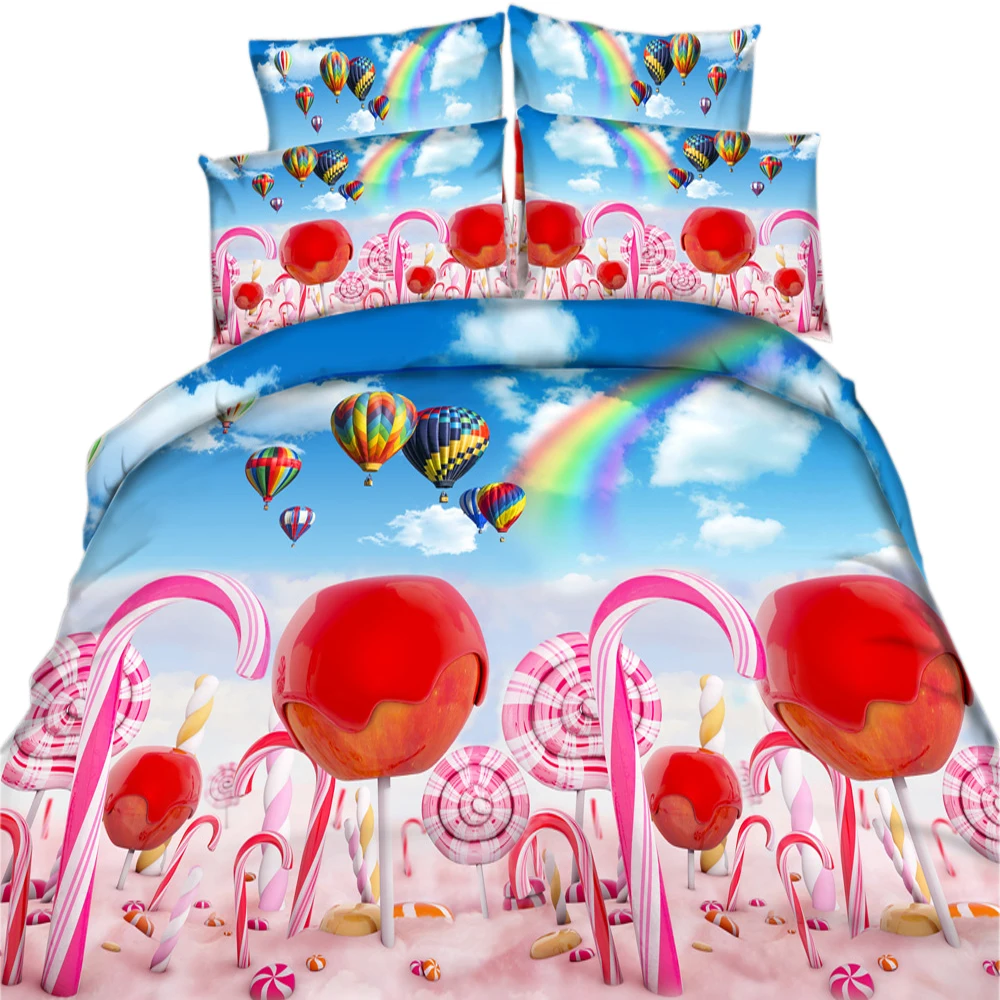 yeeKin New Fashion 3D Candy Apple Design Bedding Set 3/4pcs Cartoon Duvet Cover for Kids Children Bedroom Home Textiles
yeeKin New Fashion 3D Candy Apple Design Bedding Set 3/4pcs Cartoon Duvet Cover for Kids Children Bedroom Home Textiles