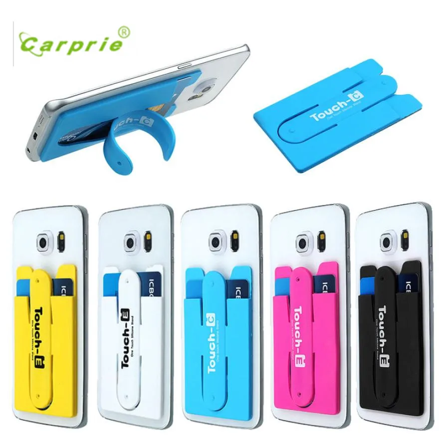 newCARPRIE New Design Silicone Stick Credit Card Holder Slot Stand Shell Case For Smart Phone phone accessories mobile holder
newCARPRIE New Design Silicone Stick Credit Card Holder Slot Stand Shell Case For Smart Phone phone accessories mobile holder