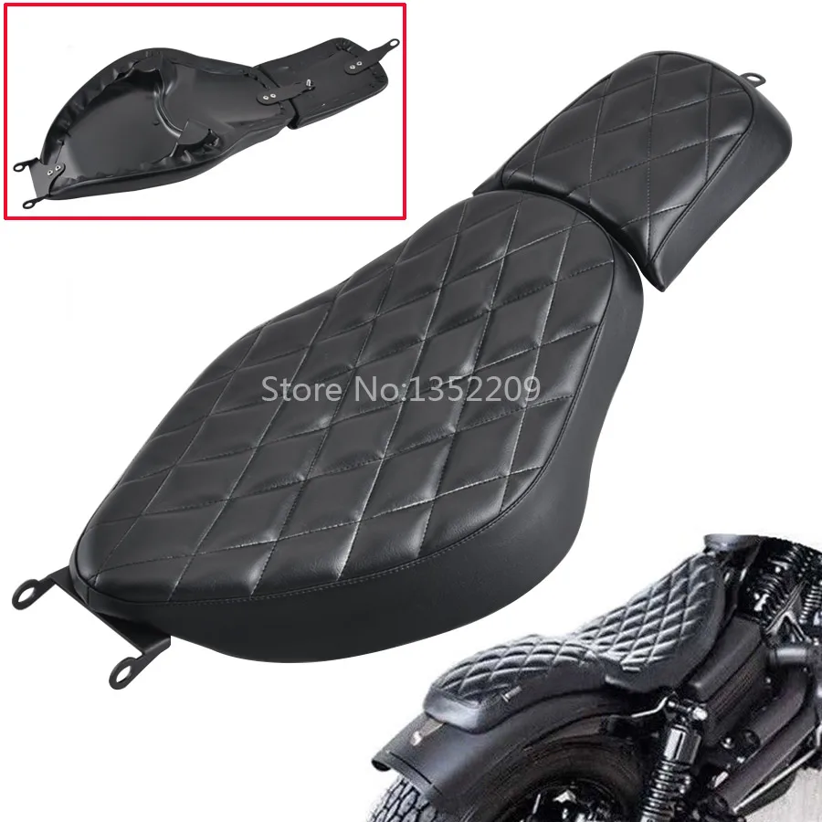Motorcycle Solo Rider Passenger Seat Cushion Cover Black PU Leather Accessories For Harley Sportster XL 883 1200 Iron 883 04-17
Motorcycle Solo Rider Passenger Seat Cushion Cover Black PU Leather Accessories For Harley Sportster XL 883 1200 Iron 883 04-17