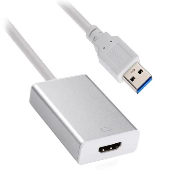USB to HDMI Cable USB 3.0 & 2.0 to HDMI HDTV Adapter Cable External Graphics Card for windows PC Laptop
USB to HDMI Cable USB 3.0 & 2.0 to HDMI HDTV Adapter Cable External Graphics Card for windows PC Laptop