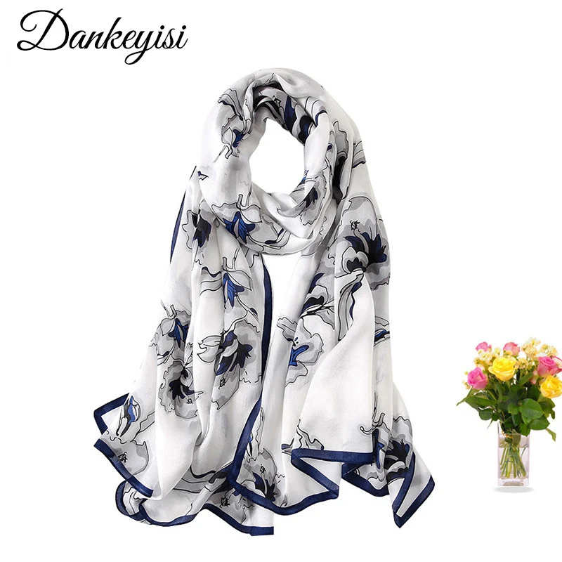 DANKEYISI Real Silk Women Scarf Long Fashion Ladies Pure Silk Scarf Shawl Autumn Winter 100% Mulberry Silk Female Scarves Hijab
DANKEYISI Real Silk Women Scarf Long Fashion Ladies Pure Silk Scarf Shawl Autumn Winter 100% Mulberry Silk Female Scarves Hijab