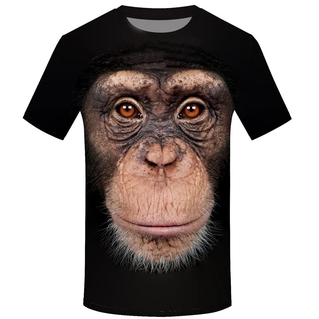 2019 Spring Summer Men's T-shirt 3D hollow out figure Monkey Printing Tees T-Shirt Short Sleeve Top Blouse Plus Size L514
2019 Spring Summer Men's T-shirt 3D hollow out figure Monkey Printing Tees T-Shirt Short Sleeve Top Blouse Plus Size L514