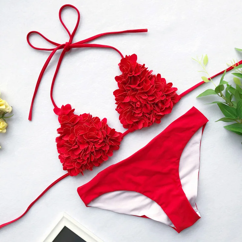 3D Flower Swimsuit Women Swimwear Halter Brazilian Bikini Set Print Bathing Suit Swimming Suit for Girls Femme Bikini 2019 Mujer
3D Flower Swimsuit Women Swimwear Halter Brazilian Bikini Set Print Bathing Suit Swimming Suit for Girls Femme Bikini 2019 Mujer