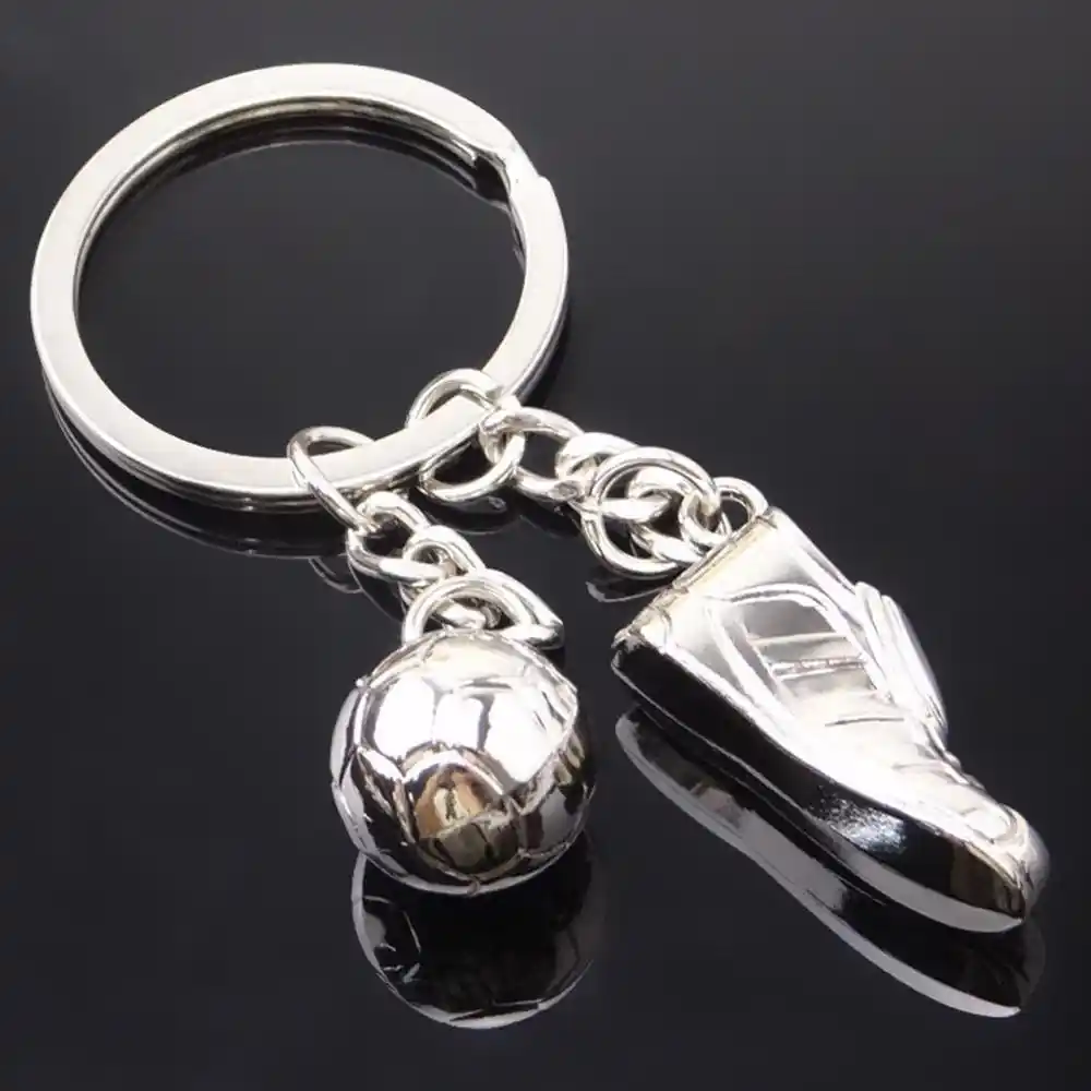 shoes football ball metal keychain cars key chain ring gifts for