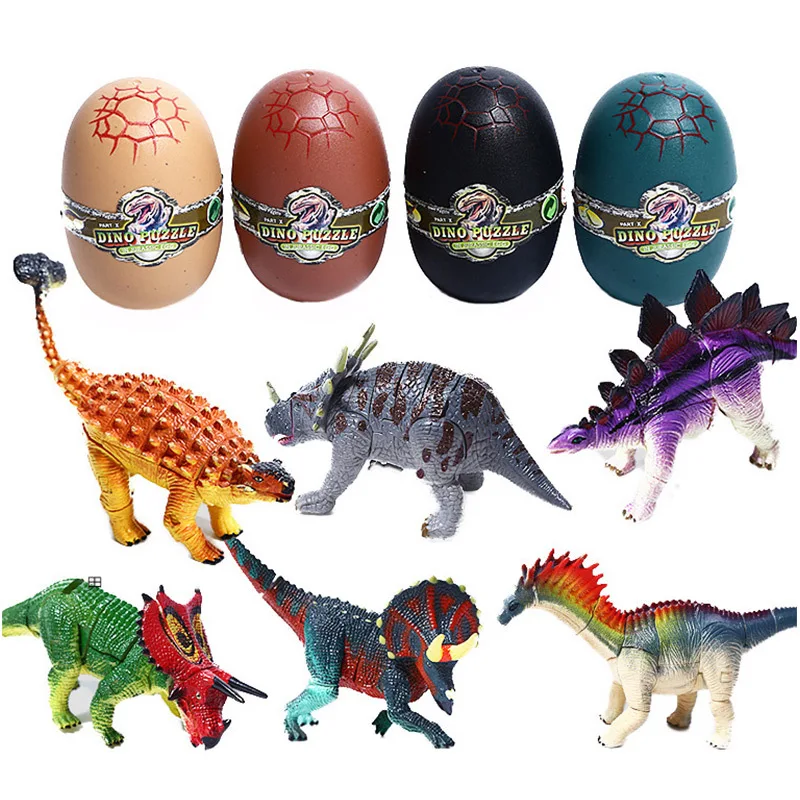 

DIY 3D Jigsaw Puzzle Installing Dinosaur Eggs Assembly Toy Animal Model Jurassic Period Tyrannosaurus Rex Birthday Gift for Kids