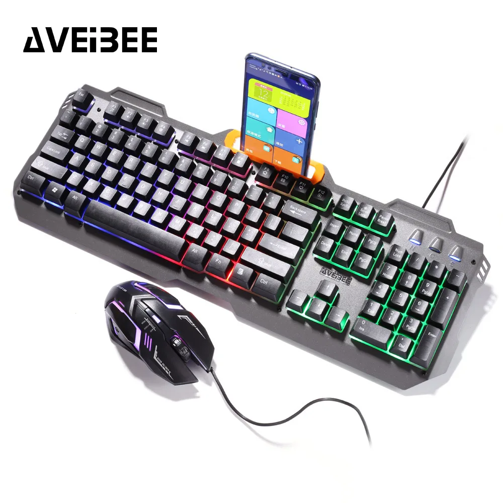 Original USD Wired Backlit Mechanical Keyboard 104 keys LED Switch Gaming Keyboards and Mouse Set for Tablet Desktop Gamge
Original USD Wired Backlit Mechanical Keyboard 104 keys LED Switch Gaming Keyboards and Mouse Set for Tablet Desktop Gamge