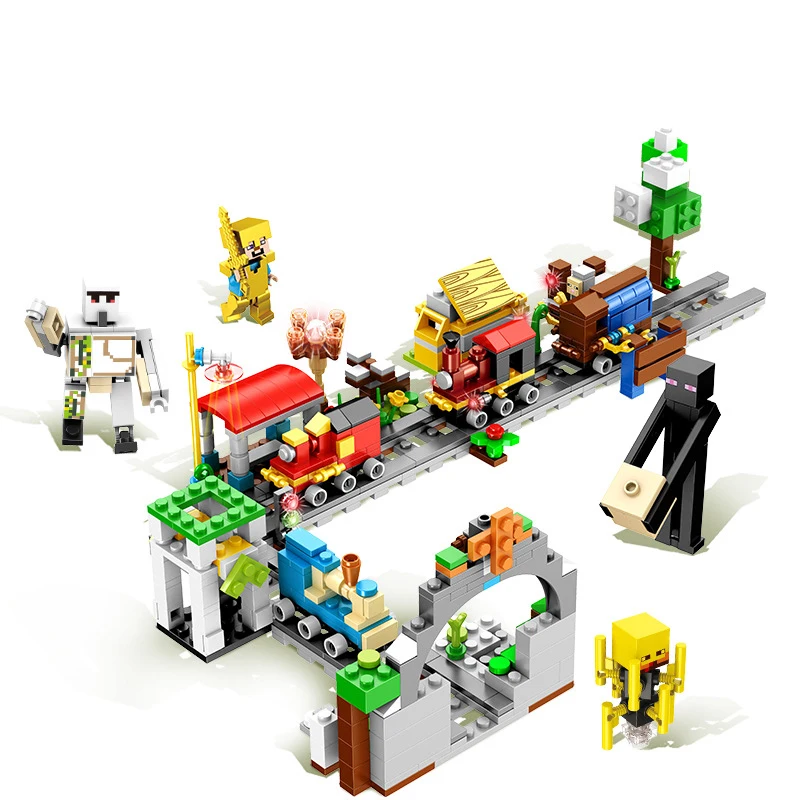 631pcs 4in1 Model Building Kits Compatible Legoings minecraft train Children's educational building blocks toy birthday gifts
631pcs 4in1 Model Building Kits Compatible Legoings minecraft train Children's educational building blocks toy birthday gifts