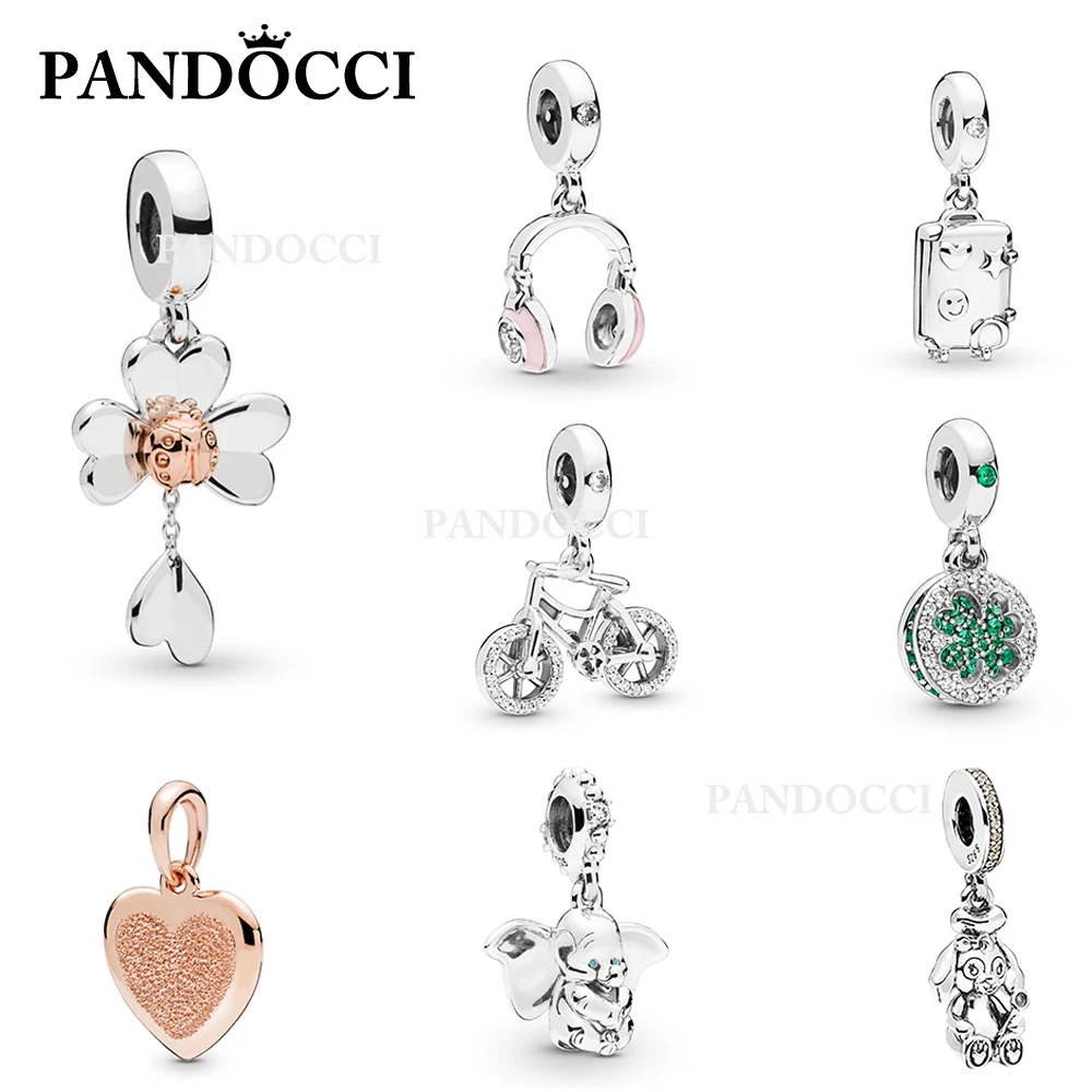 PANDOCCI 100% 925 Sterling Silver 1:1 Rose Matte Brilliance Heart Ladybird Pendant Bicycle Suitcase Headphones Hanging Charm
PANDOCCI 100% 925 Sterling Silver 1:1 Rose Matte Brilliance Heart Ladybird Pendant Bicycle Suitcase Headphones Hanging Charm