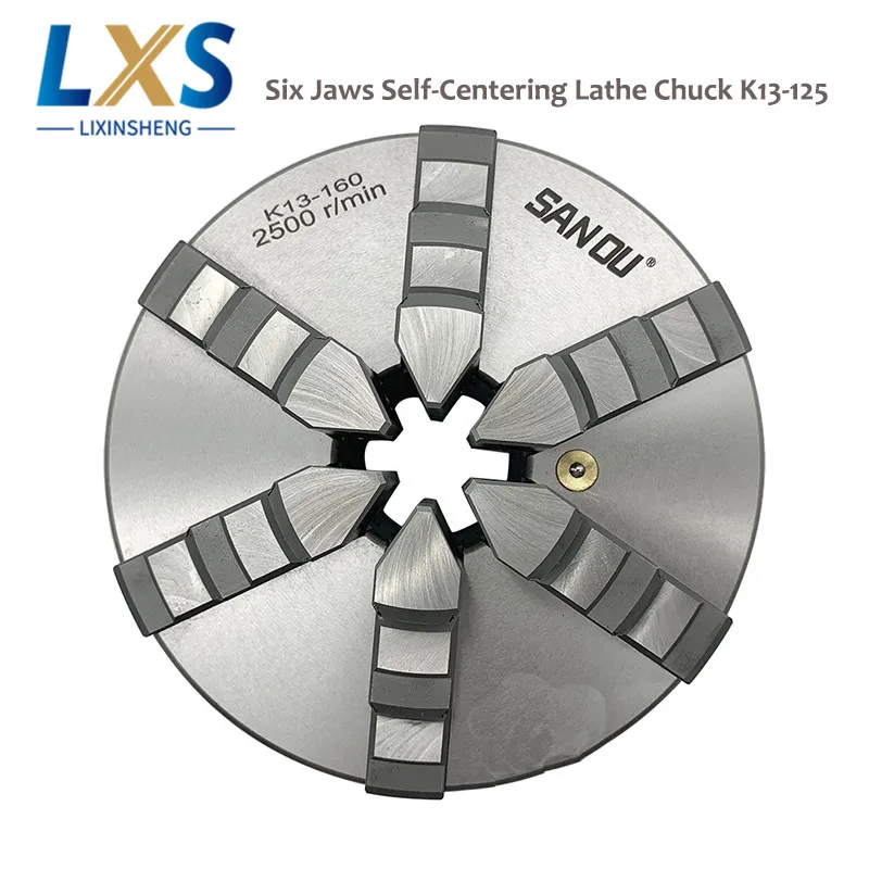High Precision 6 Jaw 125mm Self-Centering Lathe Chuck K13-125 For CNC Milling Lathe Machine
High Precision 6 Jaw 125mm Self-Centering Lathe Chuck K13-125 For CNC Milling Lathe Machine