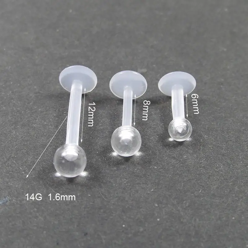 4 Pieces 12mm Length Soft Bioplast Flexible Clear Invisible Ball Nose Ring Labret Lip Ring Tragus Earrings Body Piercing Jewelry
4 Pieces 12mm Length Soft Bioplast Flexible Clear Invisible Ball Nose Ring Labret Lip Ring Tragus Earrings Body Piercing Jewelry