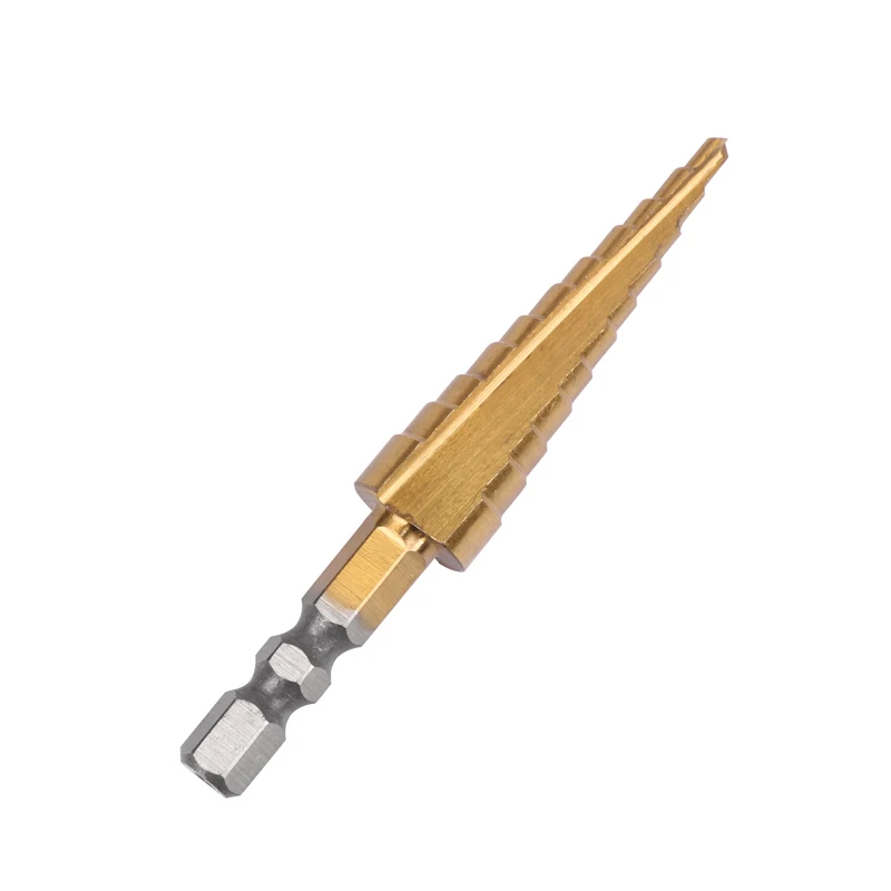 1pc Practical Electrical Drill Bit 3-13MM HSS Unique Titanium Coated 11Step Drill 1/4 Helix Accessories Tool
1pc Practical Electrical Drill Bit 3-13MM HSS Unique Titanium Coated 11Step Drill 1/4 Helix Accessories Tool