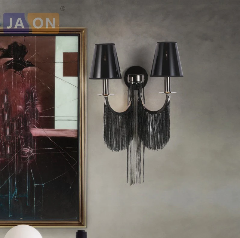 led e14 Nordic Iron Aluminum Chain Fabric Black Sliver LED Lamp LED Light Wall lamp Wall Light Wall Sconce For Foyer Bedroom
led e14 Nordic Iron Aluminum Chain Fabric Black Sliver LED Lamp LED Light Wall lamp Wall Light Wall Sconce For Foyer Bedroom