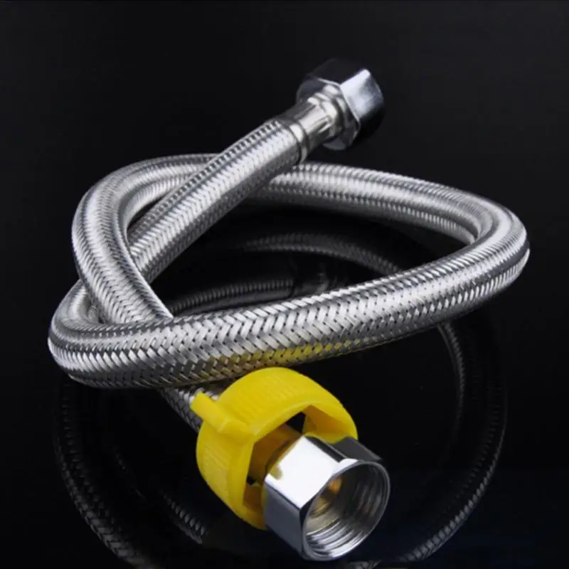 304 Stainless Steel Shower Hose Flexible Bathroom Water Pipe Silver Color Common Pumbing Hoses Bathroom Accessories 20CM #0304
304 Stainless Steel Shower Hose Flexible Bathroom Water Pipe Silver Color Common Pumbing Hoses Bathroom Accessories 20CM #0304
