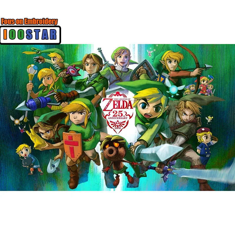 Full Drill 5D Diy Diamond Painting Cartoon The Legend of Zelda: The Wind Waker Embroidery Cross Stitch Needlework Decorations
Full Drill 5D Diy Diamond Painting Cartoon The Legend of Zelda: The Wind Waker Embroidery Cross Stitch Needlework Decorations