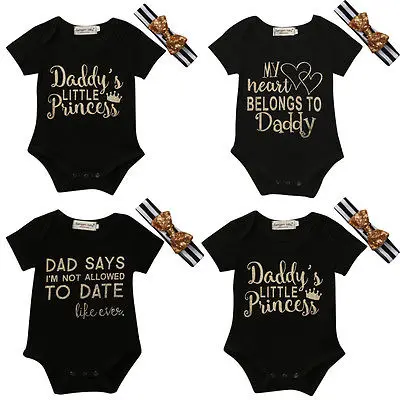 Newborn Baby Girl Bodysuits Playsuit Cotton Daddy's Little princess Heart Bodysuits+Headband New Jumpsuit Outfit Sunsuit
Newborn Baby Girl Bodysuits Playsuit Cotton Daddy's Little princess Heart Bodysuits+Headband New Jumpsuit Outfit Sunsuit
