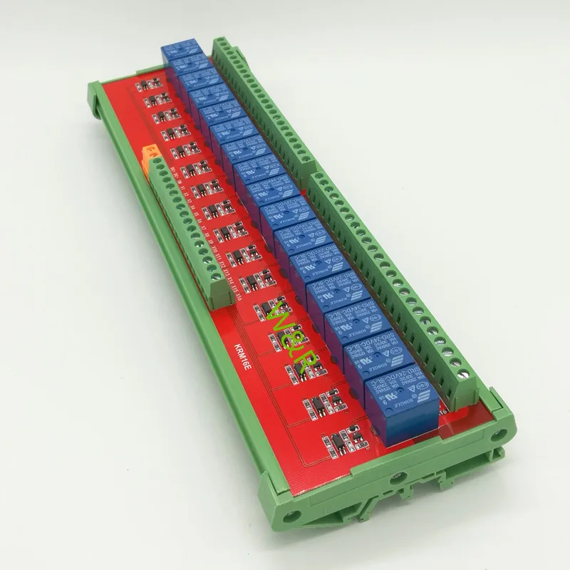 16 way/ intermediate relay module / PLC expansion board / rail installation / high or low trigger 5V / 12V / 24V
16 way/ intermediate relay module / PLC expansion board / rail installation / high or low trigger 5V / 12V / 24V