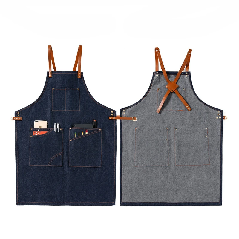 Barber Storage Leather Hanging Neck Pinafore Unisex Adjustable Denim Apron Cafe Restaurant Baking Shop Gardening Work Uniforms
Barber Storage Leather Hanging Neck Pinafore Unisex Adjustable Denim Apron Cafe Restaurant Baking Shop Gardening Work Uniforms