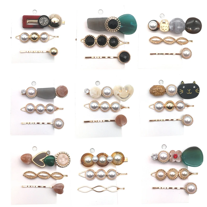 3 Pcs/Set Women's Imitation Pearl Hairpin Sweet Heart Shaped Word Hair Clip Retro Girl Hair Accessories for Girl Gift
3 Pcs/Set Women's Imitation Pearl Hairpin Sweet Heart Shaped Word Hair Clip Retro Girl Hair Accessories for Girl Gift