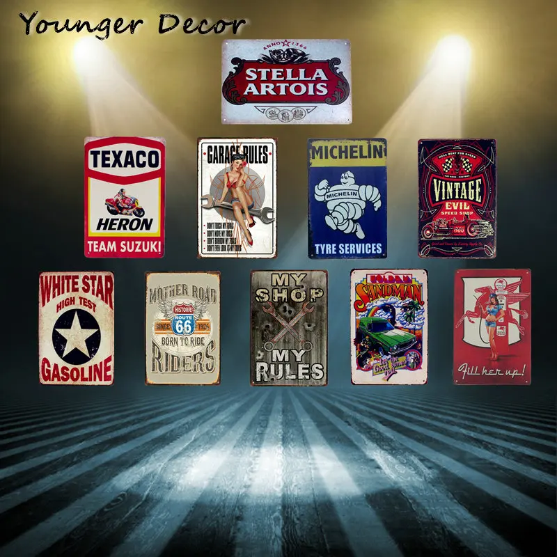 My Shop My Rules Metal Poster Tin Signs Vintage Evil Speed Shop Tyre Services Garage Gasoline Texaco Wall Art Print Decor YA196
My Shop My Rules Metal Poster Tin Signs Vintage Evil Speed Shop Tyre Services Garage Gasoline Texaco Wall Art Print Decor YA196