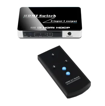 HDMI Switch 3x1 3 input 1 output 3D 4K Switcher Ultra 1080P HD for HDTV HDMI TV Xbox PS3 PS4 Multimedia HDMI Converter Adapter
HDMI Switch 3x1 3 input 1 output 3D 4K Switcher Ultra 1080P HD for HDTV HDMI TV Xbox PS3 PS4 Multimedia HDMI Converter Adapter