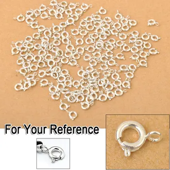 100PCS Wholesale Making Jewelry Findings 925 Sterling Silver Trigger Ring Clasps For Necklace Bracelet Connector
100PCS Wholesale Making Jewelry Findings 925 Sterling Silver Trigger Ring Clasps For Necklace Bracelet Connector