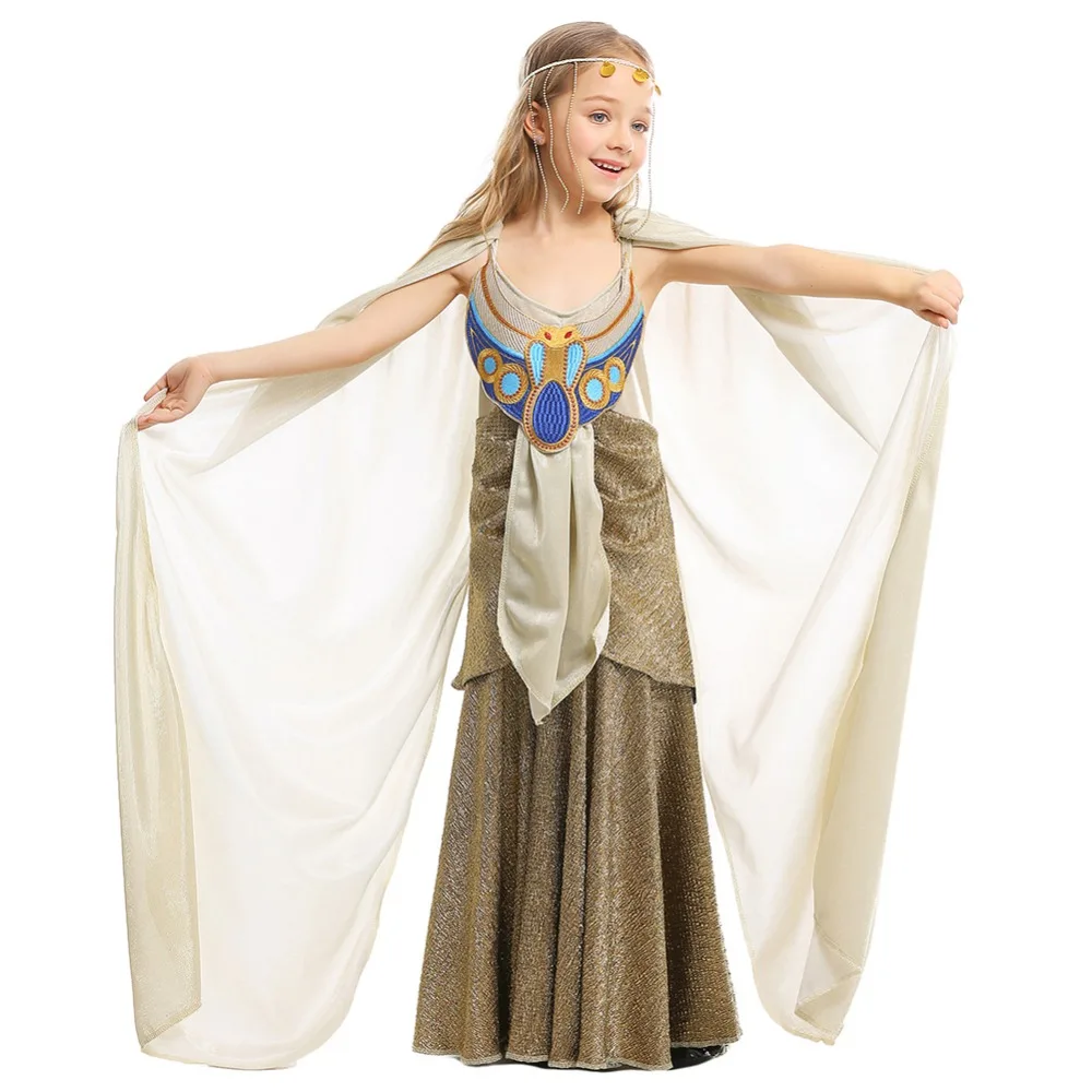 Ancient Egypt Cleopatra Costume Princess Dress for Child Halloween Costume Girl Kids Performance Shown Queen Cosplay Dress
Ancient Egypt Cleopatra Costume Princess Dress for Child Halloween Costume Girl Kids Performance Shown Queen Cosplay Dress