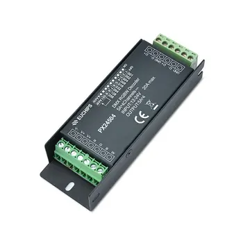 5A*4ch 240~480W 12-24VAC Connector DIP Switch Constant Voltage DMX Decoder PX24504 
5A*4ch 240~480W 12-24VAC Connector DIP Switch Constant Voltage DMX Decoder PX24504