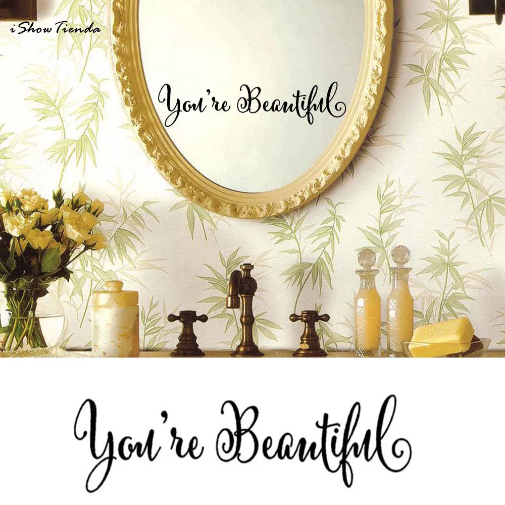 ISHOWTIENDA 28.5*6.75cm You Are Beautiful Wall Art Removable Home Vinyl Window Wall Stickers Decal Decor Bedroom Wall Sticker
ISHOWTIENDA 28.5*6.75cm You Are Beautiful Wall Art Removable Home Vinyl Window Wall Stickers Decal Decor Bedroom Wall Sticker