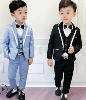 2019 Formal Boy Suits Flower Slim Fit Tuxedo Brand Fashion black/blue Wedding Suit Blazer 3pcs coat + pants+vest boys suits
2019 Formal Boy Suits Flower Slim Fit Tuxedo Brand Fashion black/blue Wedding Suit Blazer 3pcs coat + pants+vest boys suits
