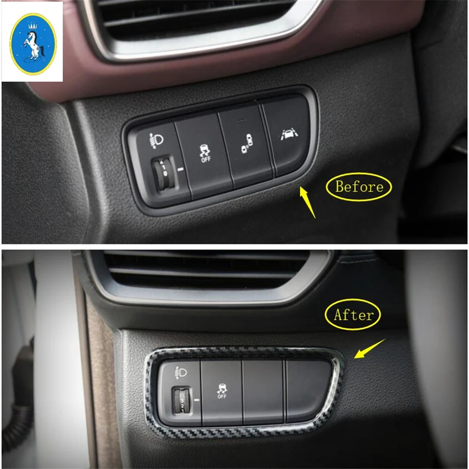 Yimaautotrims Auto Accessory Front Head Lights Lamp Switch Button Cover Trim Carbon Fiber ABS Fit For Hyundai Santa Fe 2019
Yimaautotrims Auto Accessory Front Head Lights Lamp Switch Button Cover Trim Carbon Fiber ABS Fit For Hyundai Santa Fe 2019