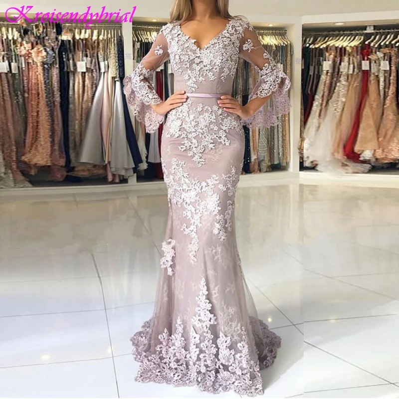 SQM027 Robe De Soiree longue New Style Half Sleeves V Neck Mermaid Evening Dresses Muslim Long Elegant Prom Formal Dresses 2019
SQM027 Robe De Soiree longue New Style Half Sleeves V Neck Mermaid Evening Dresses Muslim Long Elegant Prom Formal Dresses 2019