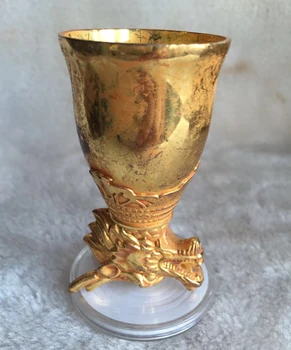 Top Artist Family Collection, Ancient Folk Crafts, Gold-plated, Silver Dragon Head Wine Cup 
Top Artist Family Collection, Ancient Folk Crafts, Gold-plated, Silver Dragon Head Wine Cup