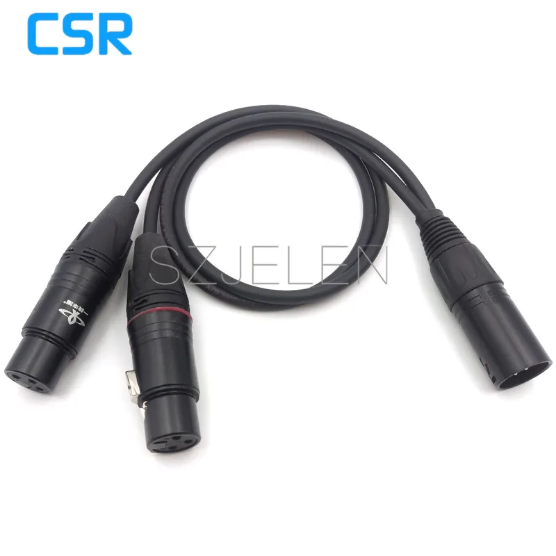 ARRI camera dual channel audio signal line, XLR 5-pin (male) for two 3-pin XLR connector (female) Cable length 0.5M
ARRI camera dual channel audio signal line, XLR 5-pin (male) for two 3-pin XLR connector (female) Cable length 0.5M