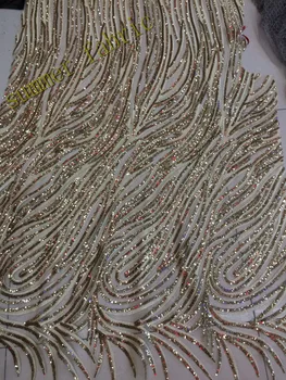 Gold African Lace Fabric 2017 French Sequins Net Lace new gold sequin fabric 5yard High Quality African Tulle Sequin Lace Fabric
Gold African Lace Fabric 2017 French Sequins Net Lace new gold sequin fabric 5yard High Quality African Tulle Sequin Lace Fabric