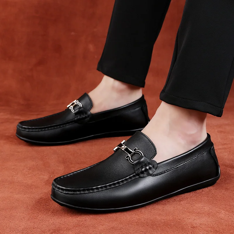2018 new Men Loafers Moccasins Genuine Leather Mens Slip On Male Casual Driving Shoes 5
2018 new Men Loafers Moccasins Genuine Leather Mens Slip On Male Casual Driving Shoes 5