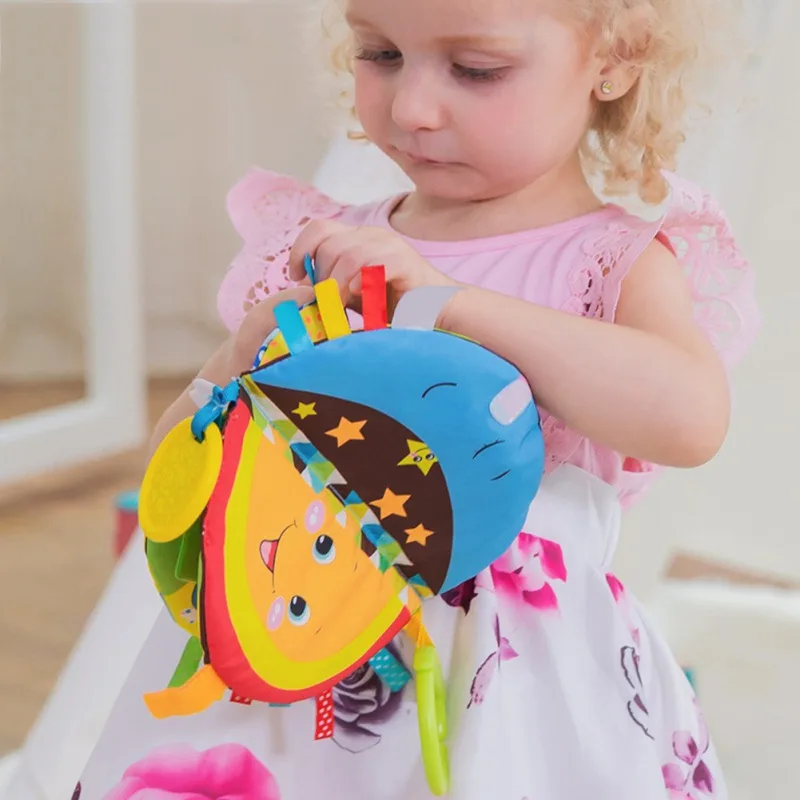New Infant Cloth Book Cartoon Animal Pattern Baby Soft Activity Crinkle Cloth Books Educational Learning Toys
New Infant Cloth Book Cartoon Animal Pattern Baby Soft Activity Crinkle Cloth Books Educational Learning Toys