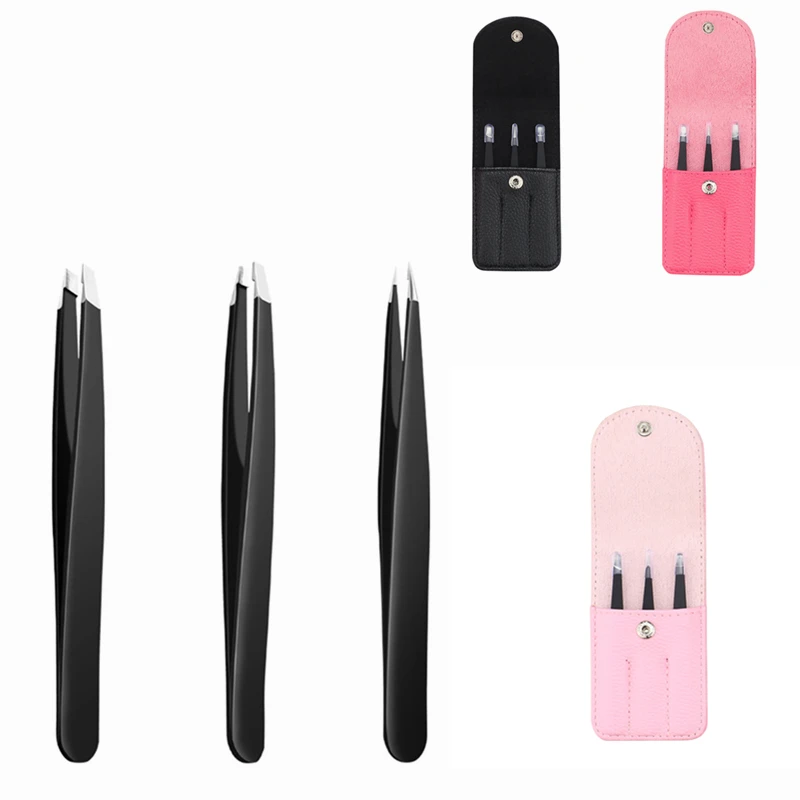 3PCS /set Eyebrow Tweezers Stainless Steel Eyelash Extension Eye Brow Trimmer Tip/Slant Tip/Flat Tip Hair Removal Makeup TSLM1
3PCS /set Eyebrow Tweezers Stainless Steel Eyelash Extension Eye Brow Trimmer Tip/Slant Tip/Flat Tip Hair Removal Makeup TSLM1