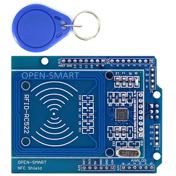

NFC Shield RFID RC522 Module RF IC Card Sensor + S50 RFID Smart Card for Arduino UNO / Mega2560