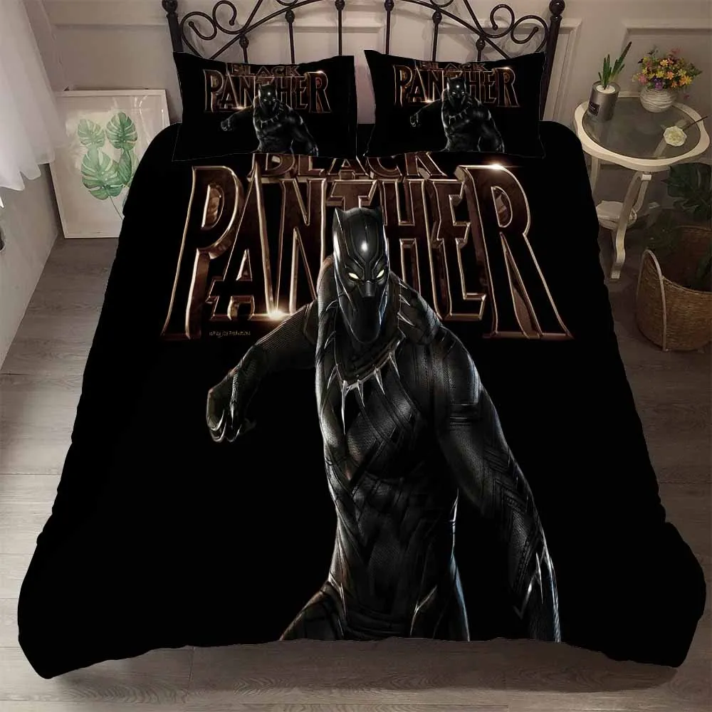 Black Panther Bedding Set 3PCS Classic Movies Character Duvet Cover Set 100% Microfiber Home Bed Linen Set Bedclothes Pillowcase
Black Panther Bedding Set 3PCS Classic Movies Character Duvet Cover Set 100% Microfiber Home Bed Linen Set Bedclothes Pillowcase