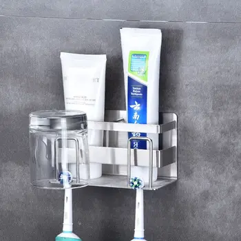Stainless Steel Toothbrush Holder Toothpaste Holder Stand Adhesive Bathroom Kitchen Organizer
Stainless Steel Toothbrush Holder Toothpaste Holder Stand Adhesive Bathroom Kitchen Organizer