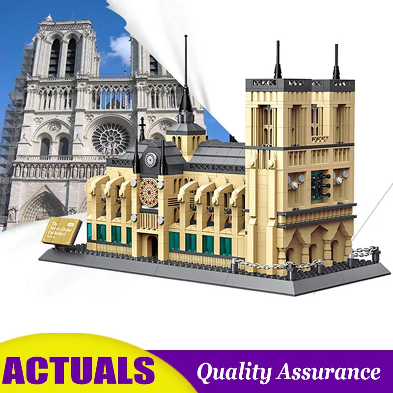 Cathedrale Notre Dame De Paris Compatible legoed Wange 5210 Famous Architecture Building Blocks Classic Church Model Bricks Toys
Cathedrale Notre Dame De Paris Compatible legoed Wange 5210 Famous Architecture Building Blocks Classic Church Model Bricks Toys