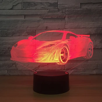 Cool 3D Lamparas Car LED 7 Color Change Gradient RGB Night Light Illusion Bedroom Bedside Lamp Decor Child Kids Xmas Toy Gifts
Cool 3D Lamparas Car LED 7 Color Change Gradient RGB Night Light Illusion Bedroom Bedside Lamp Decor Child Kids Xmas Toy Gifts