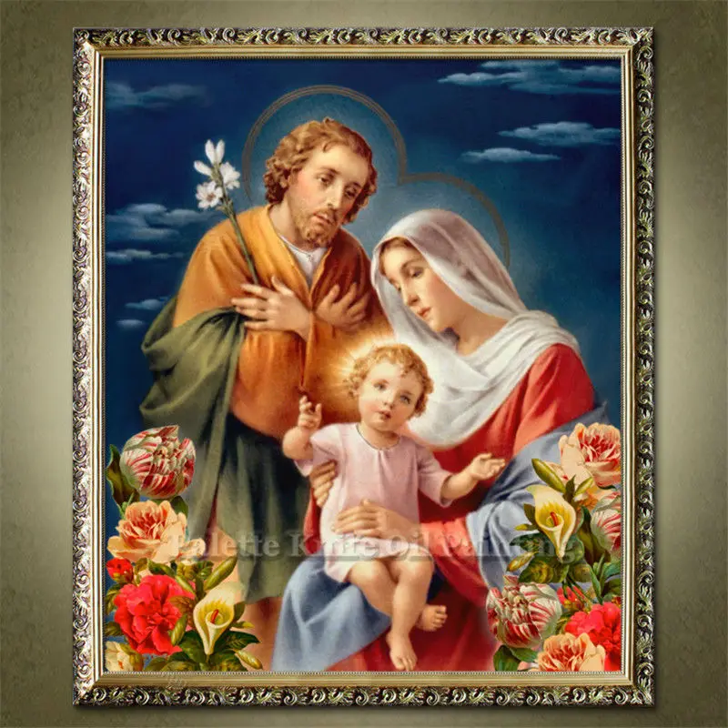 Картина с изображением Иисуса Христа картина Святой Троицы художественный декор