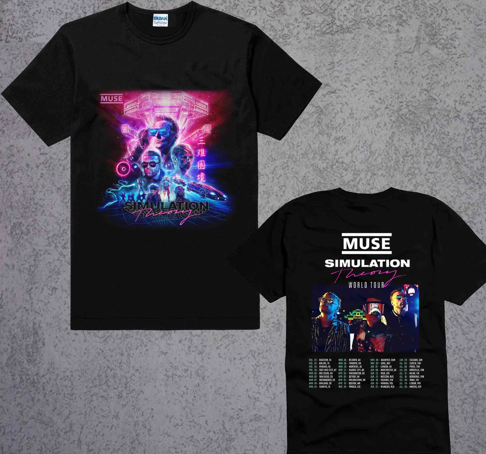 NEW MUSE T-Shirt Simulation Theory Tour 2019 logo T-shirts S-3XL