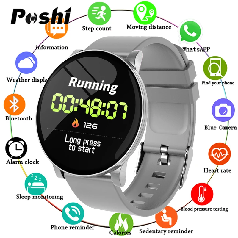 New W8 Blood Pressure Heart Rate Monitor Bluetooth Smart Watch IP67 Waterproof Sports Fitness Tracker Watch Men Women Smartwatch
New W8 Blood Pressure Heart Rate Monitor Bluetooth Smart Watch IP67 Waterproof Sports Fitness Tracker Watch Men Women Smartwatch