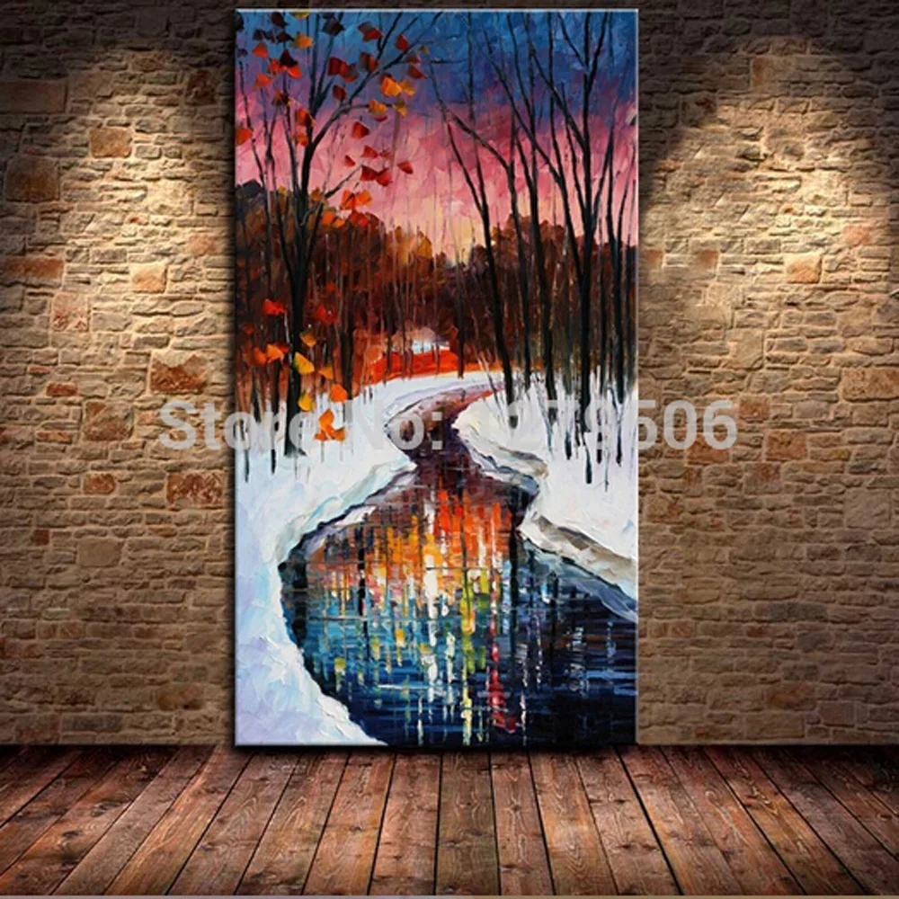 Hot sale Handpainted Modern Winter Scenery Painting Wall Art Picture Home Decor handmade modern Knife Oil Painting Hang Picture
Hot sale Handpainted Modern Winter Scenery Painting Wall Art Picture Home Decor handmade modern Knife Oil Painting Hang Picture
