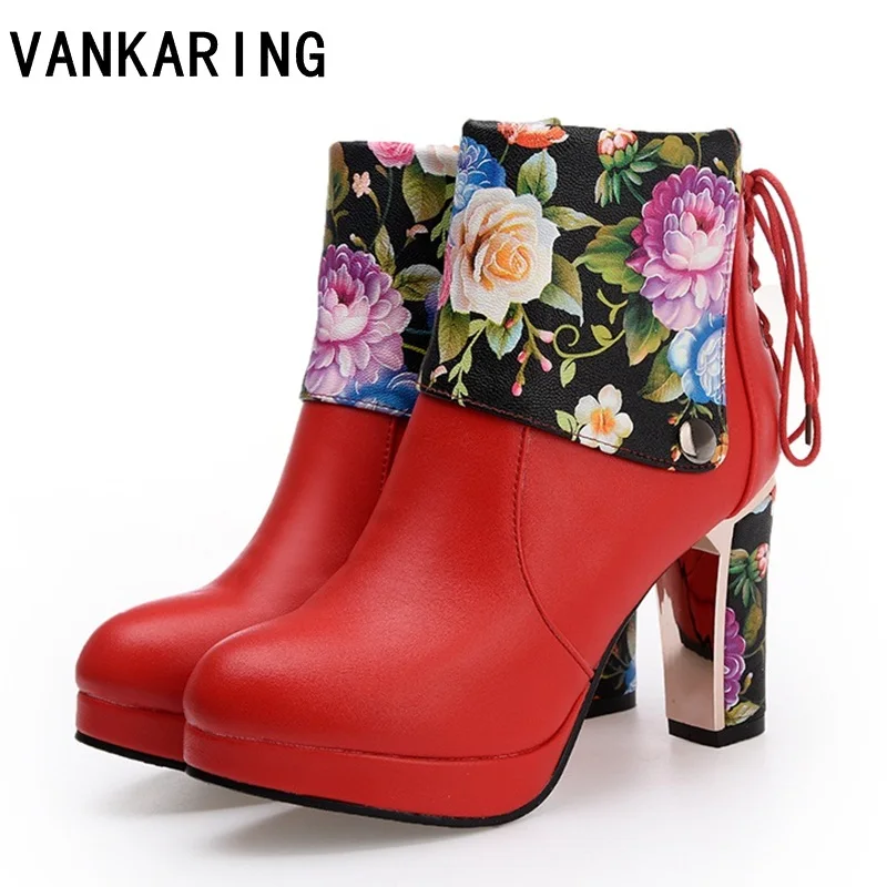 VANKARING brand pu leather big size martin boots woman lace-up leisure fashion runway show women shoes platform riding boots red
VANKARING brand pu leather big size martin boots woman lace-up leisure fashion runway show women shoes platform riding boots red